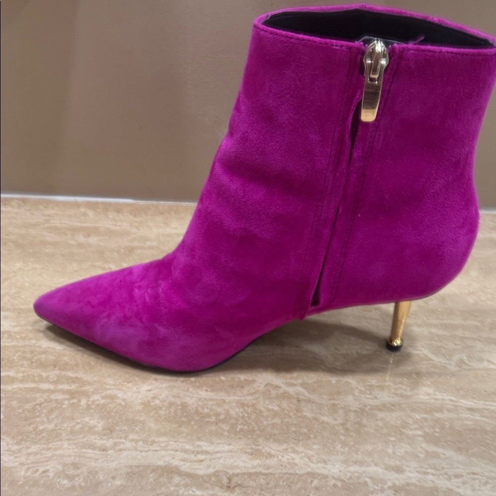 Nine West Vibrant Pink Heeled Boots - Picture 5 of 7